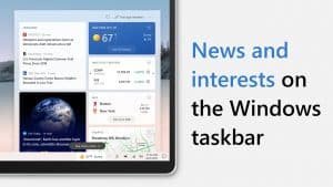 Windows 10 News and Interests taskbar attribute
