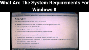 What Are The System Requirements For Windows 8