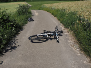 Bicycle Accident on the Road