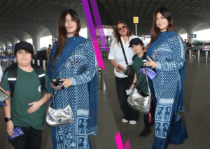 Ayesha Takia made a rare public appearance at the airport after a long time